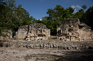 Mayan Temple I at Hochob - hochob mayan ruins,hochob mayan temple,mayan temple pictures,mayan ruins photos